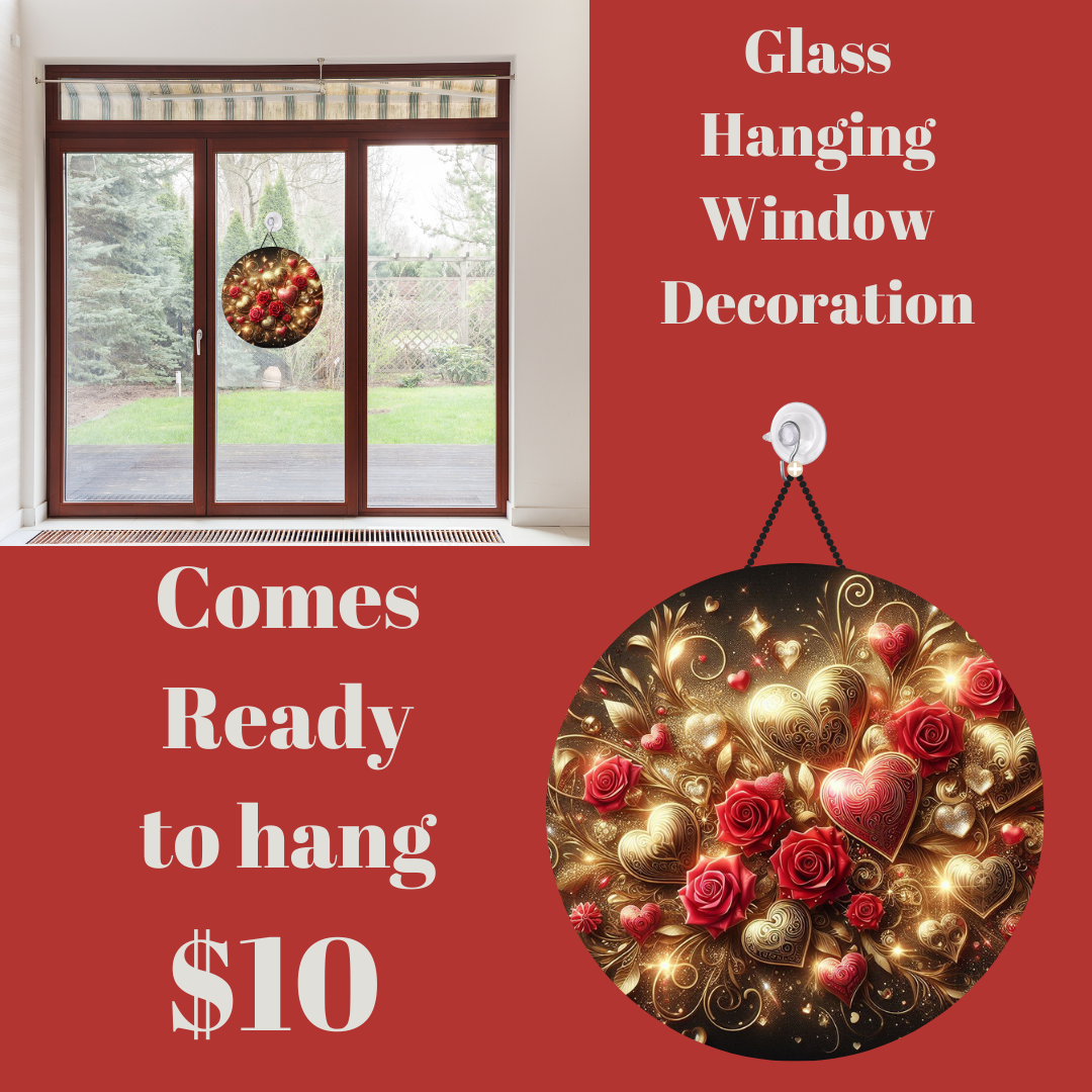 Enchanted Bouquet Series: Glass Hanging Window Decorations