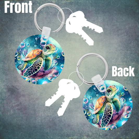Bubble Turtle Key Chain