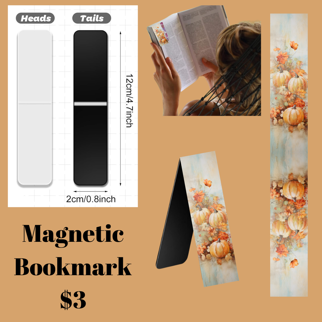 Vintage Pumpkin Magnet BookMarks