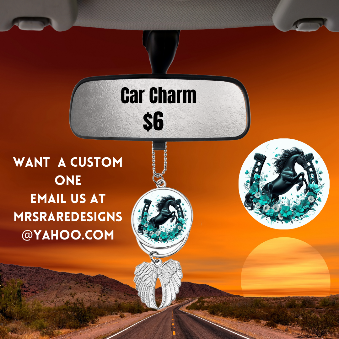 Majestic Steeds Car Charm Collection