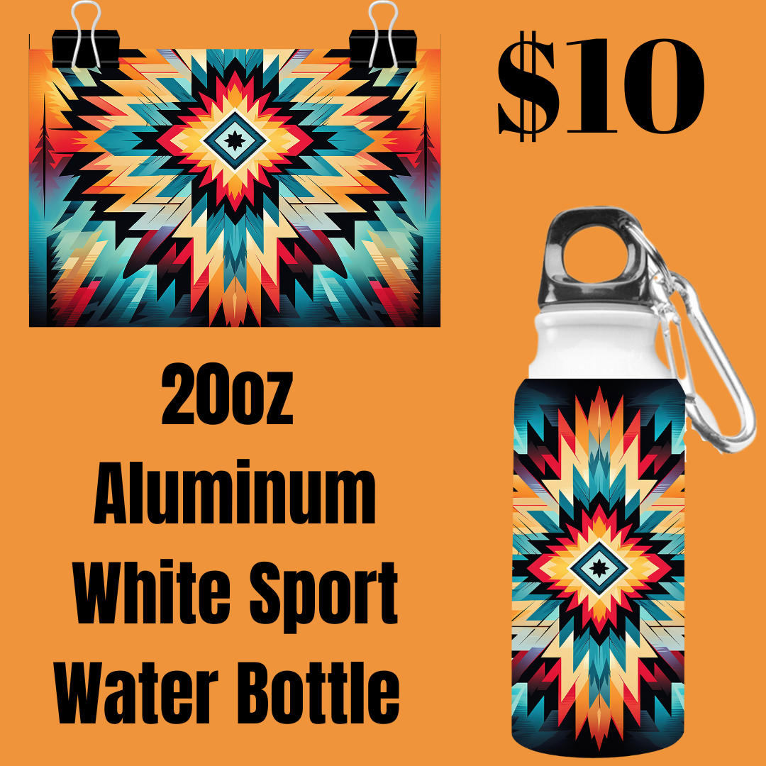 Aztec Elegance 20oz Aluminum Sport Water Bottle