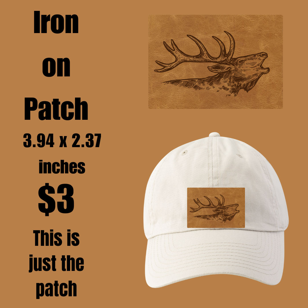 Regal Stag Head Iron-on Patch