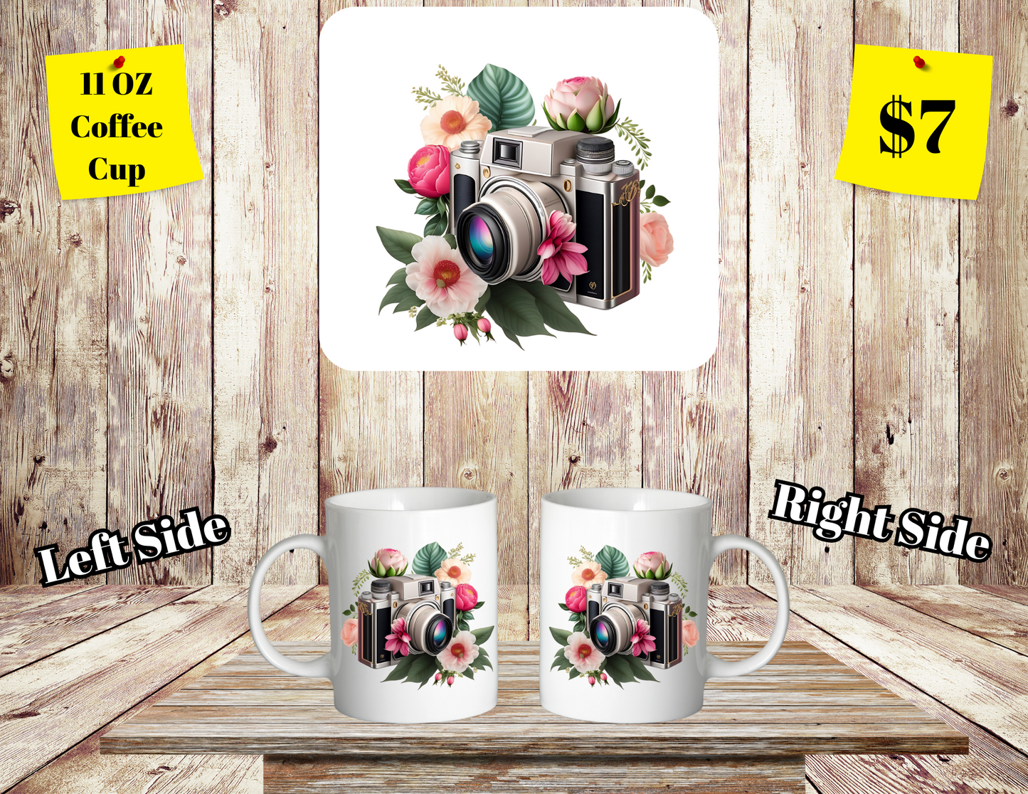 Classic SClassic Shutterbug Floral Coffee Cup Collectionhutterbug Floral Coffee Cup Collection