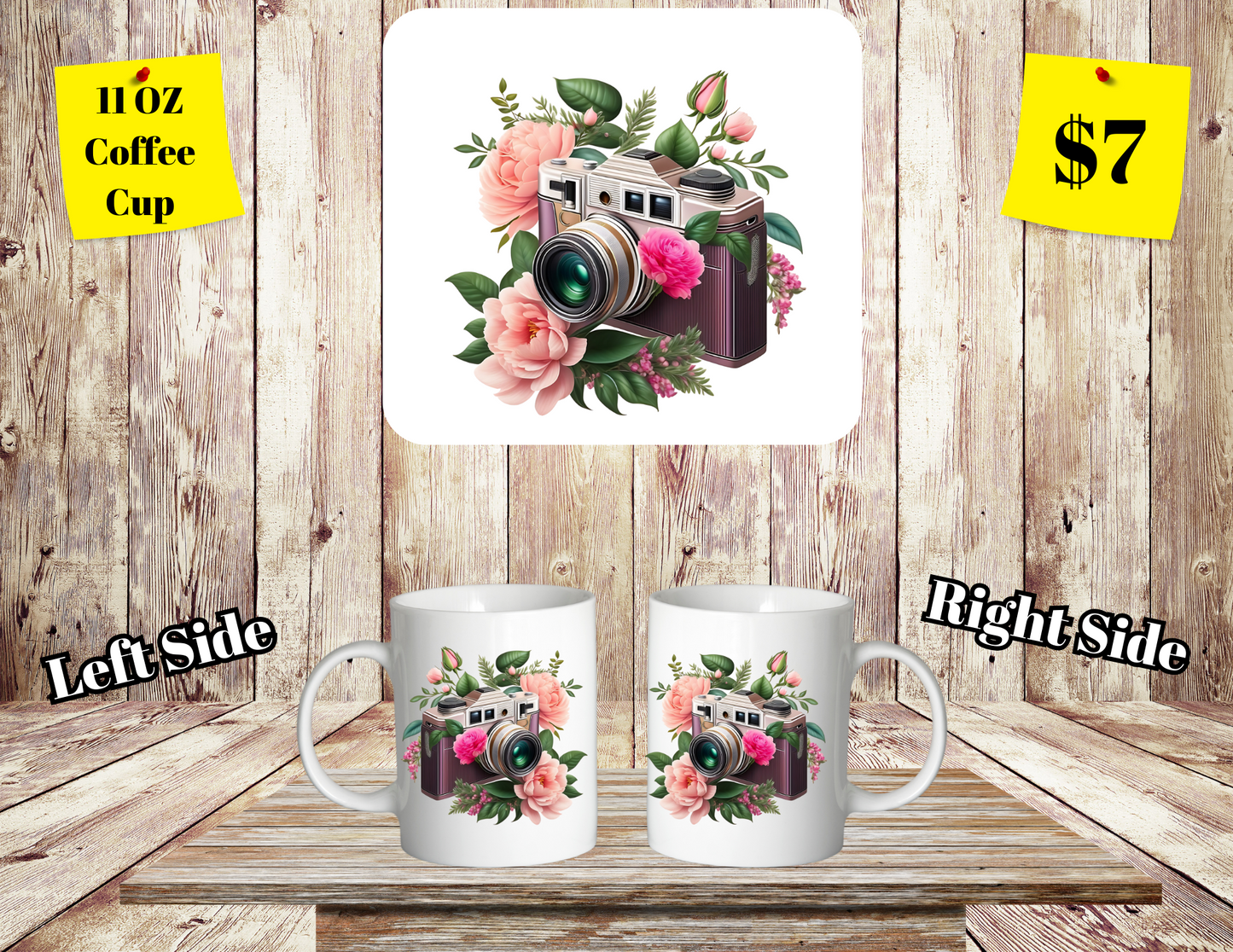 Classic SClassic Shutterbug Floral Coffee Cup Collectionhutterbug Floral Coffee Cup Collection