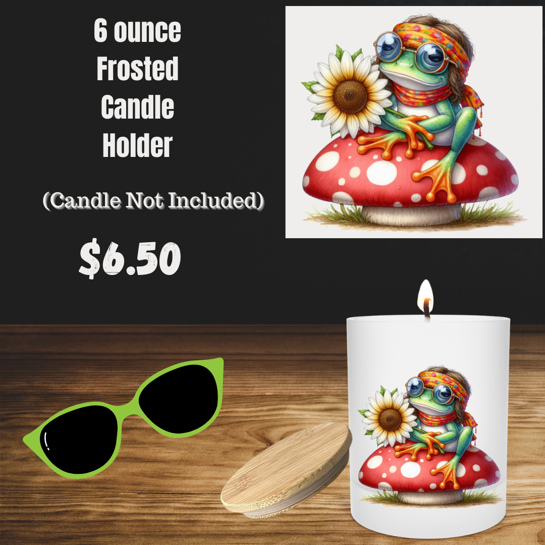 Hippie Hopper Frosted Candle Holder Series