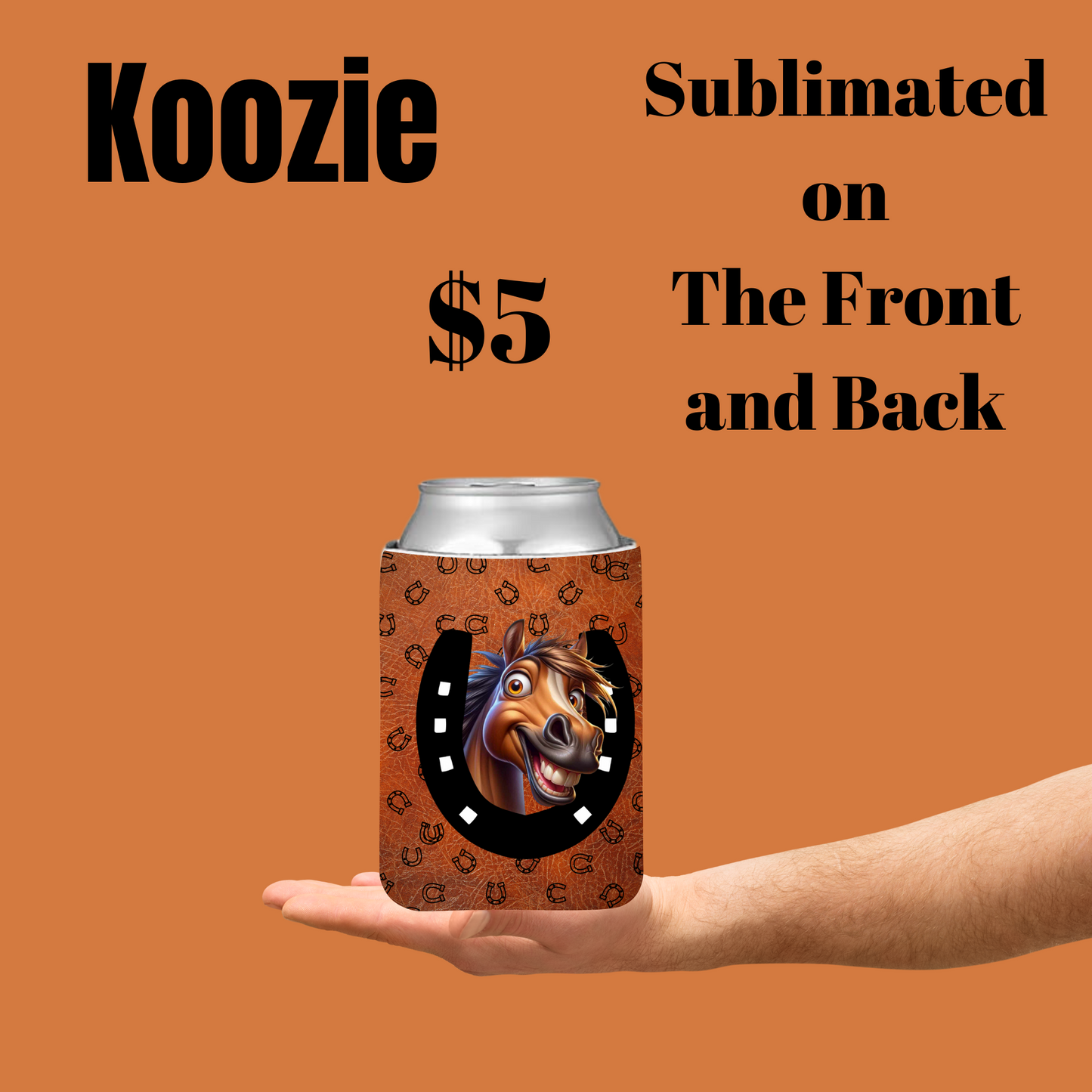 Jolly Trotter Sublimated Koozie