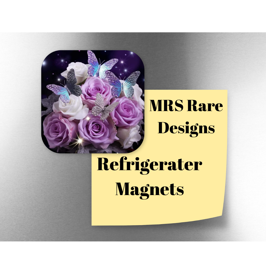 Butterflies and Roses Magnets