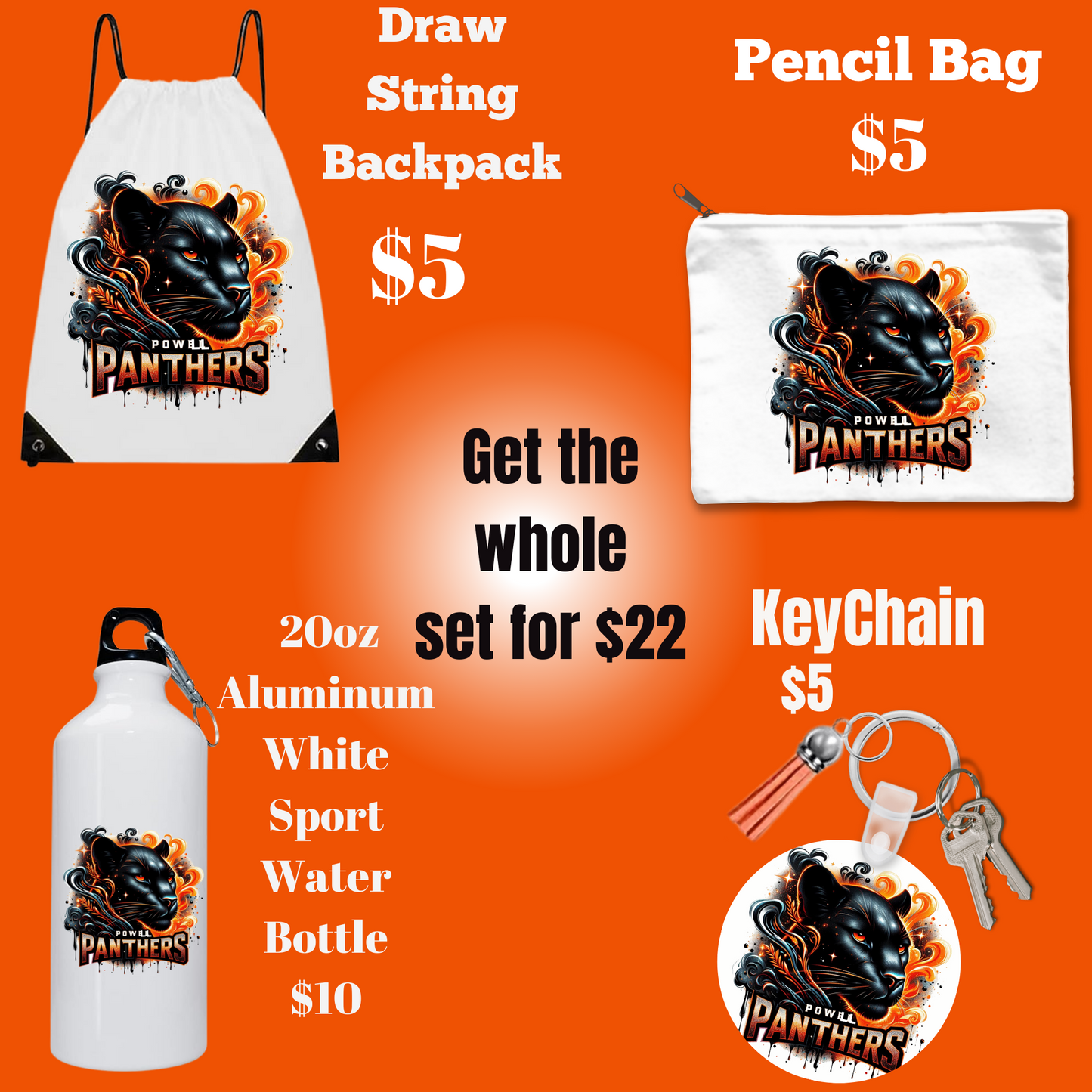 Powell Panthers Spirit Gear Set