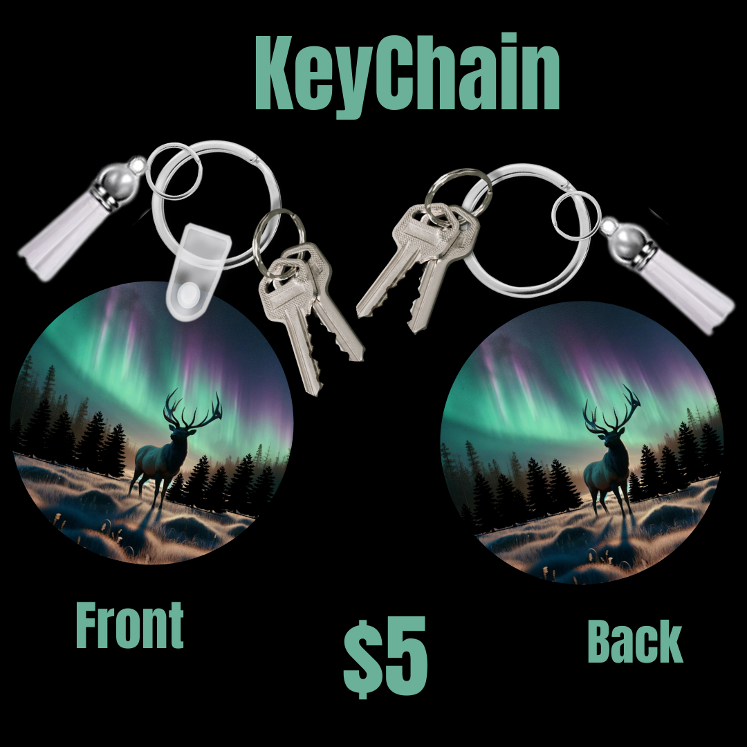 Aurora Stag Keychain