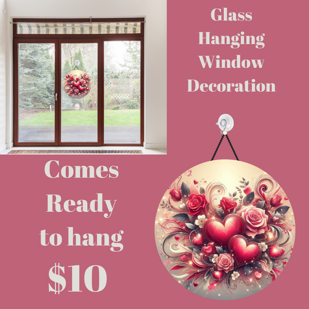 Enchanted Bouquet Series: Glass Hanging Window Decorations