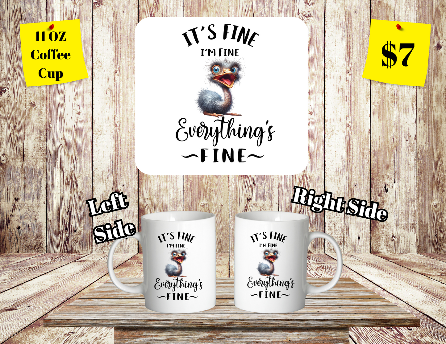 Feathers & Serenity Quirky Coffee Mug