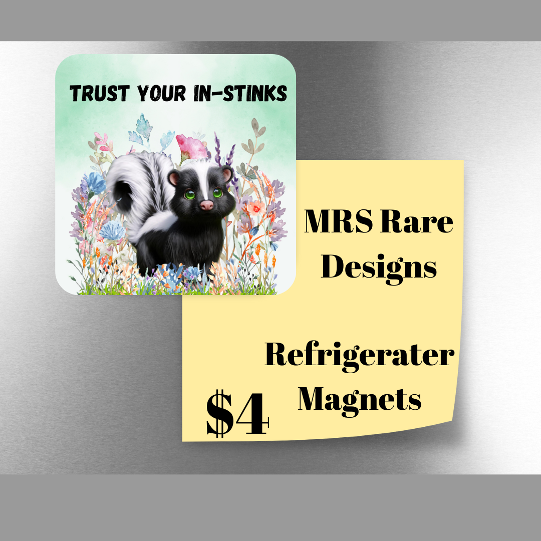 Inspirational Skunk Garden Magnets