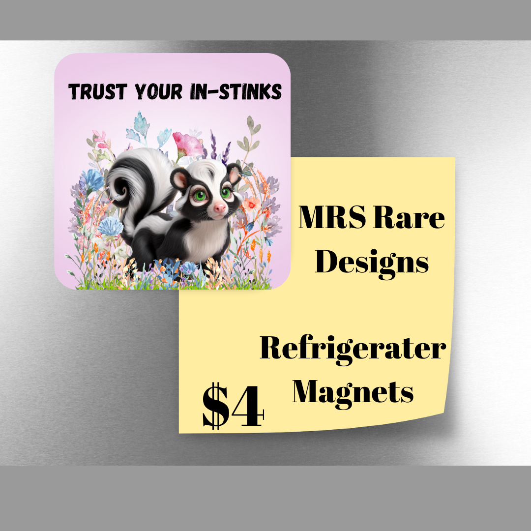 Inspirational Skunk Garden Magnets