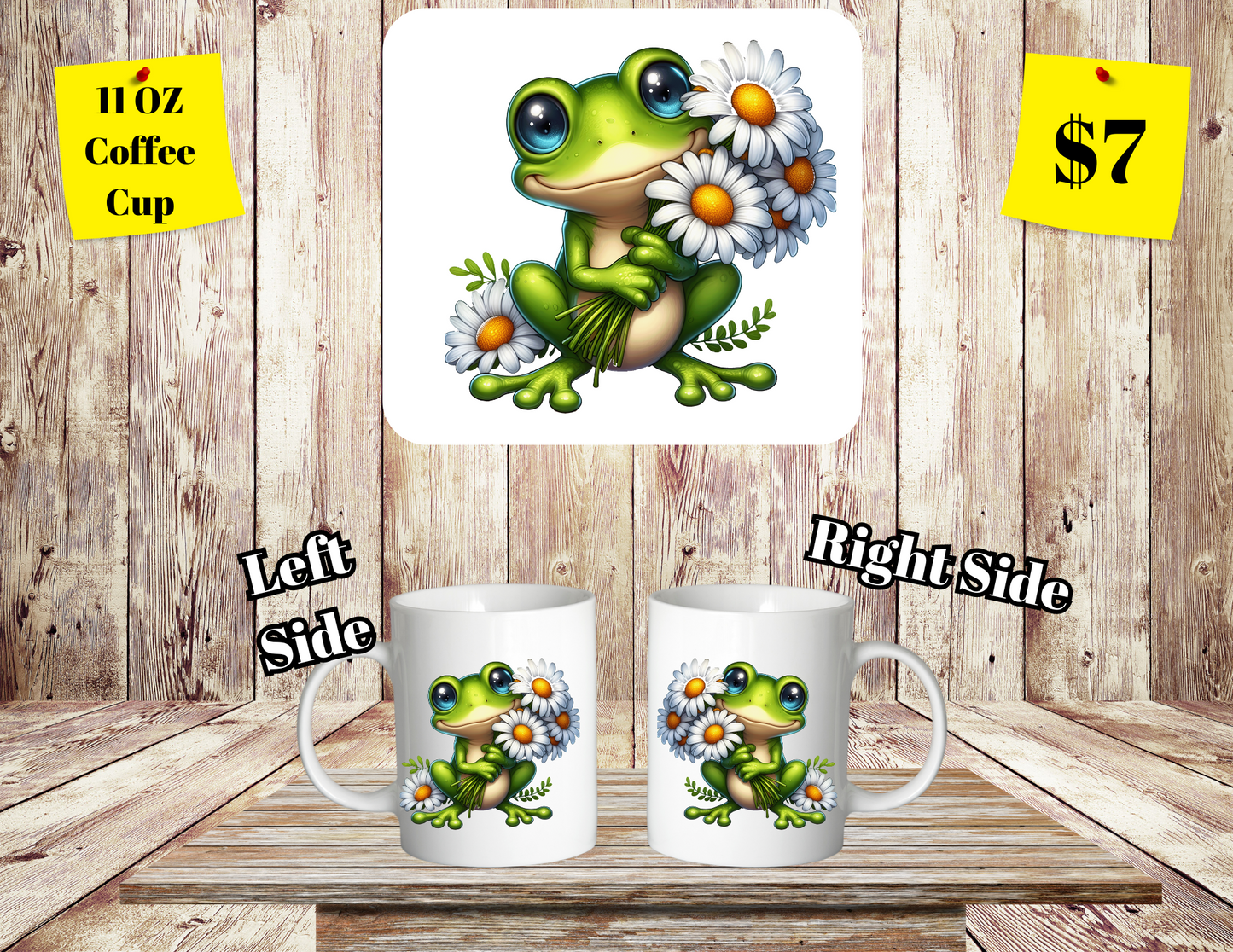 Daisy-Frog Delight Coffee Cup