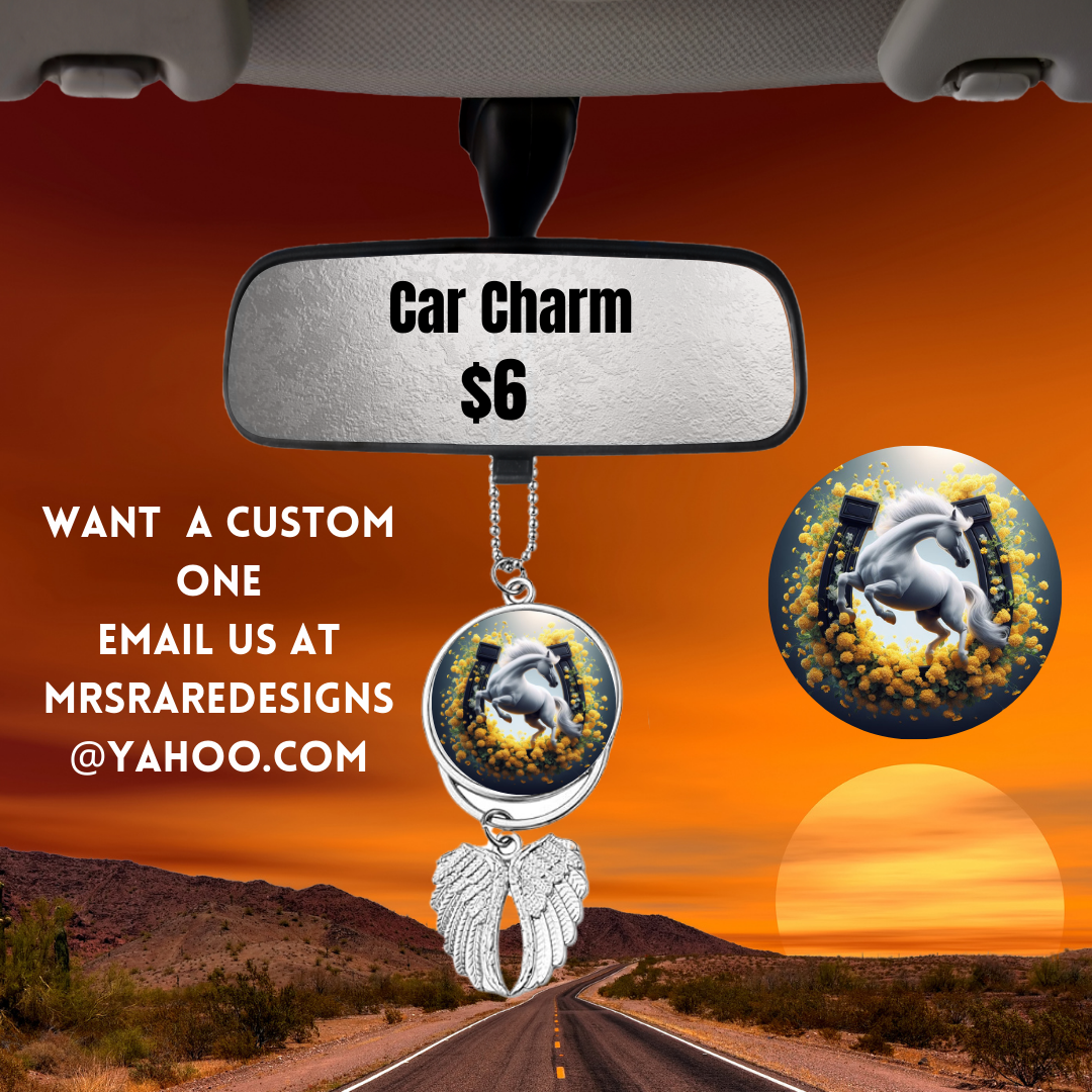 Majestic Steeds Car Charm Collection