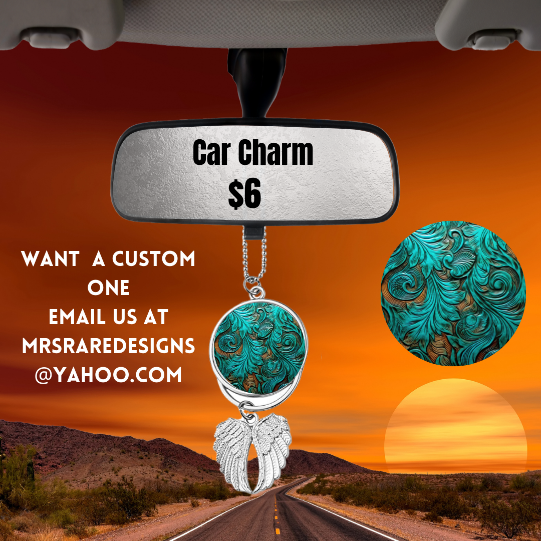 Turquoise Tranquility Car Charm Series