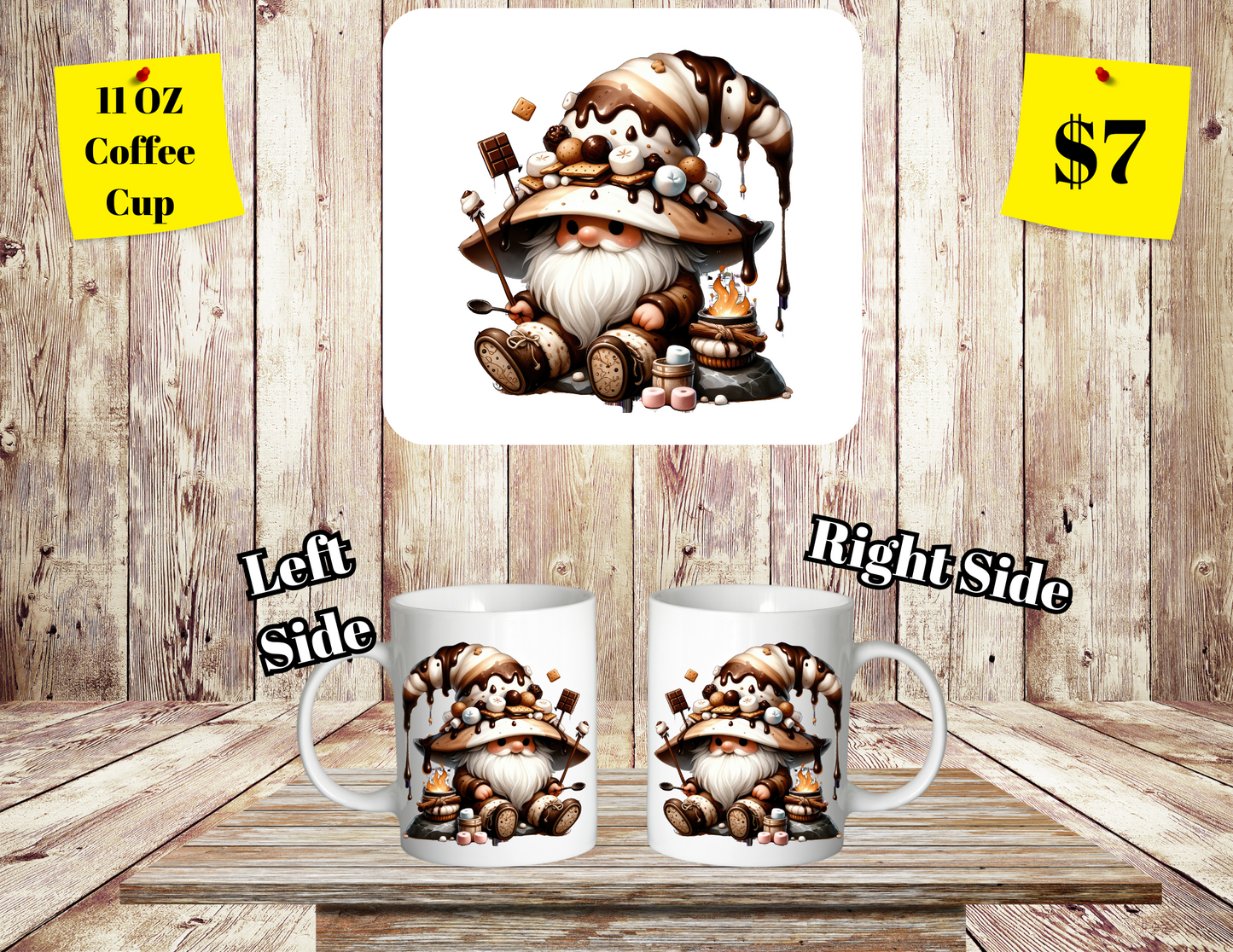 "Enchanted Brew" Whimsical Gnome Coffee Cup Series