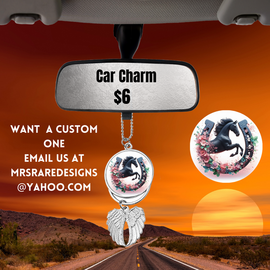 Majestic Steeds Car Charm Collection