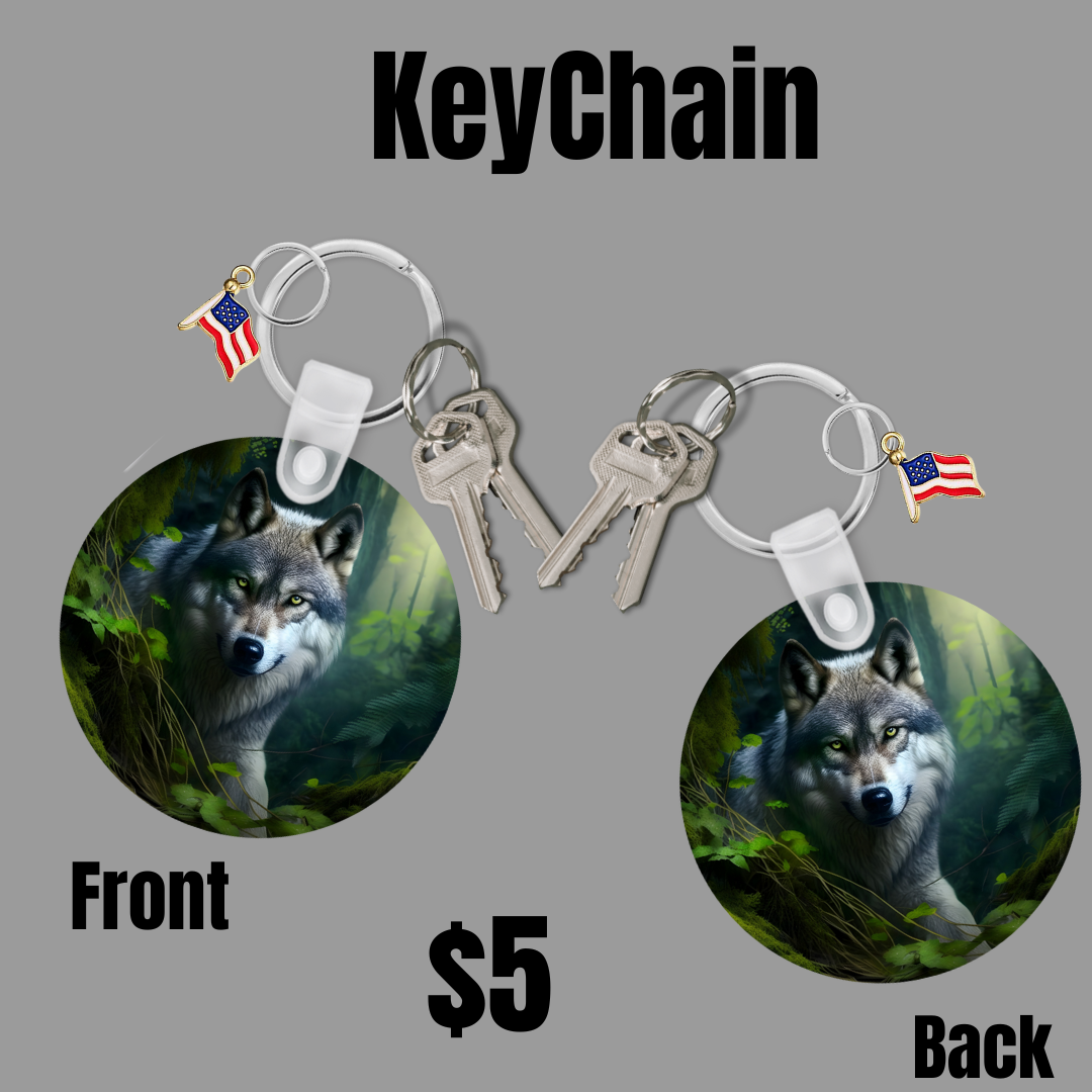 Wolf Keychains