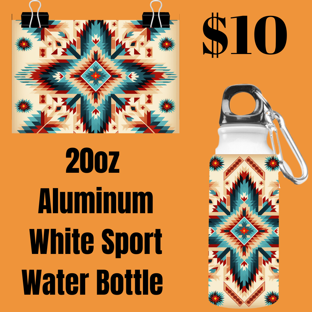 Aztec Elegance 20oz Aluminum Sport Water Bottle