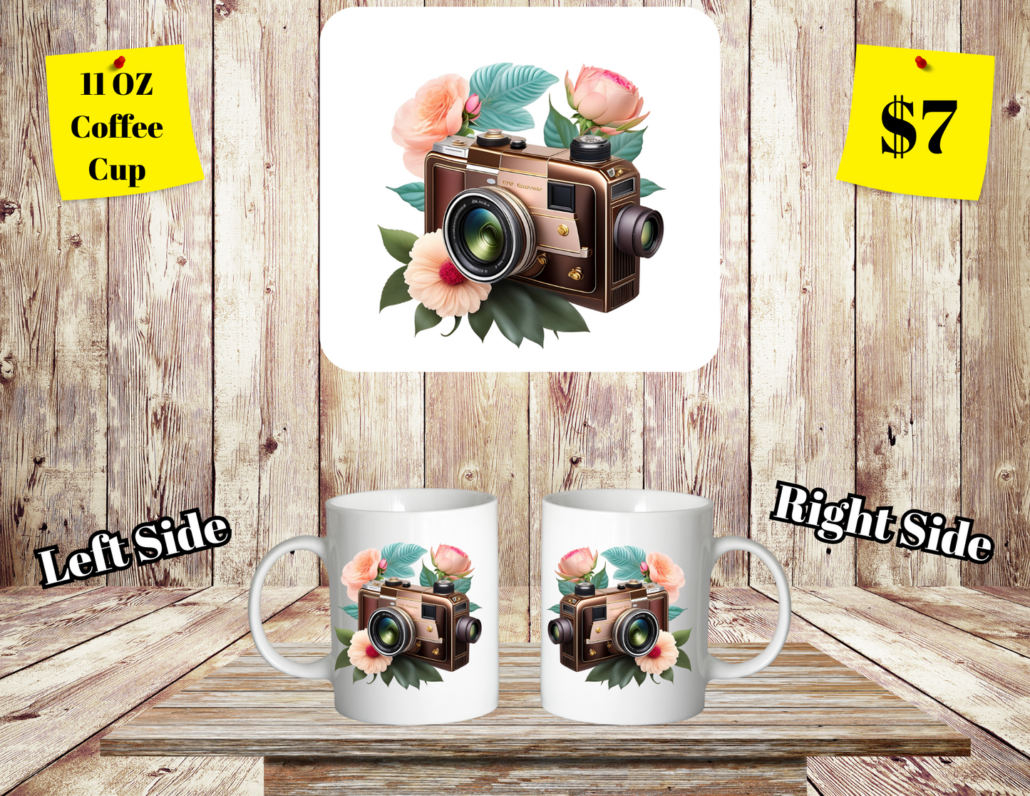 Classic SClassic Shutterbug Floral Coffee Cup Collectionhutterbug Floral Coffee Cup Collection