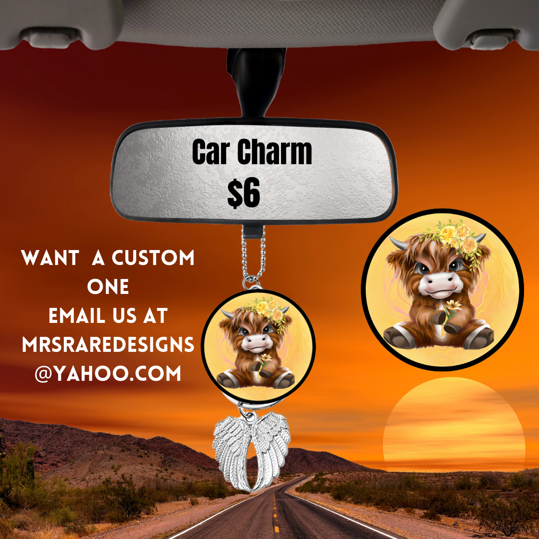 Blossom Bovines Car Charm Collection