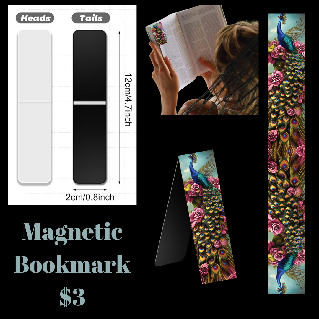 Peacock Magnet BookMarks