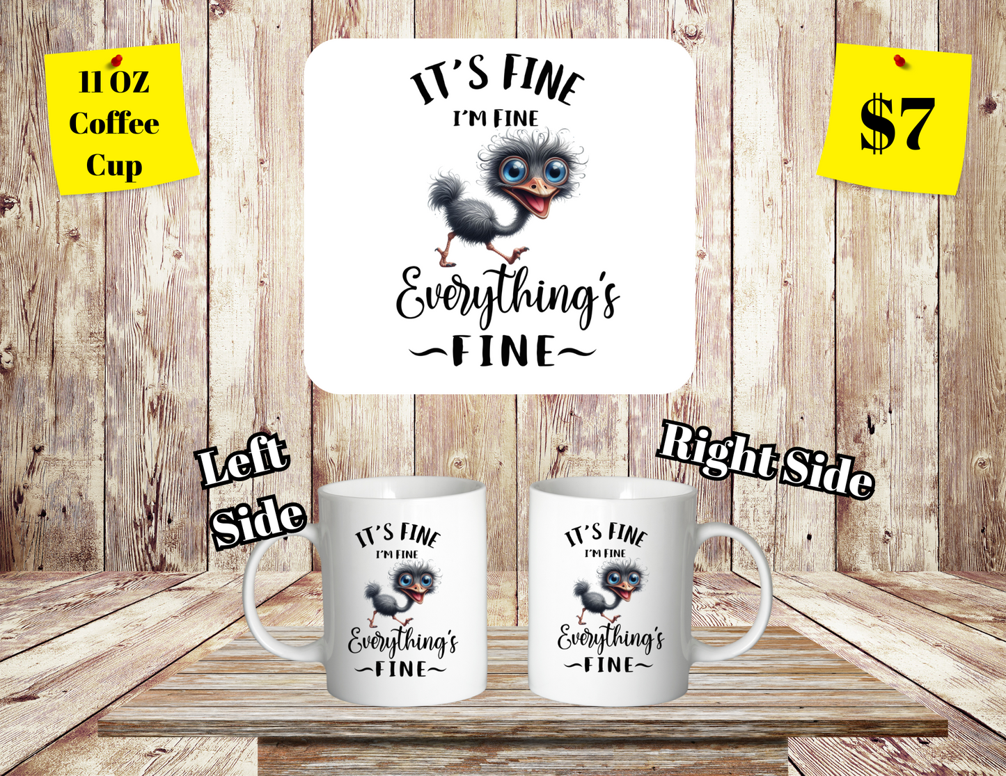 Feathers & Serenity Quirky Coffee Mug