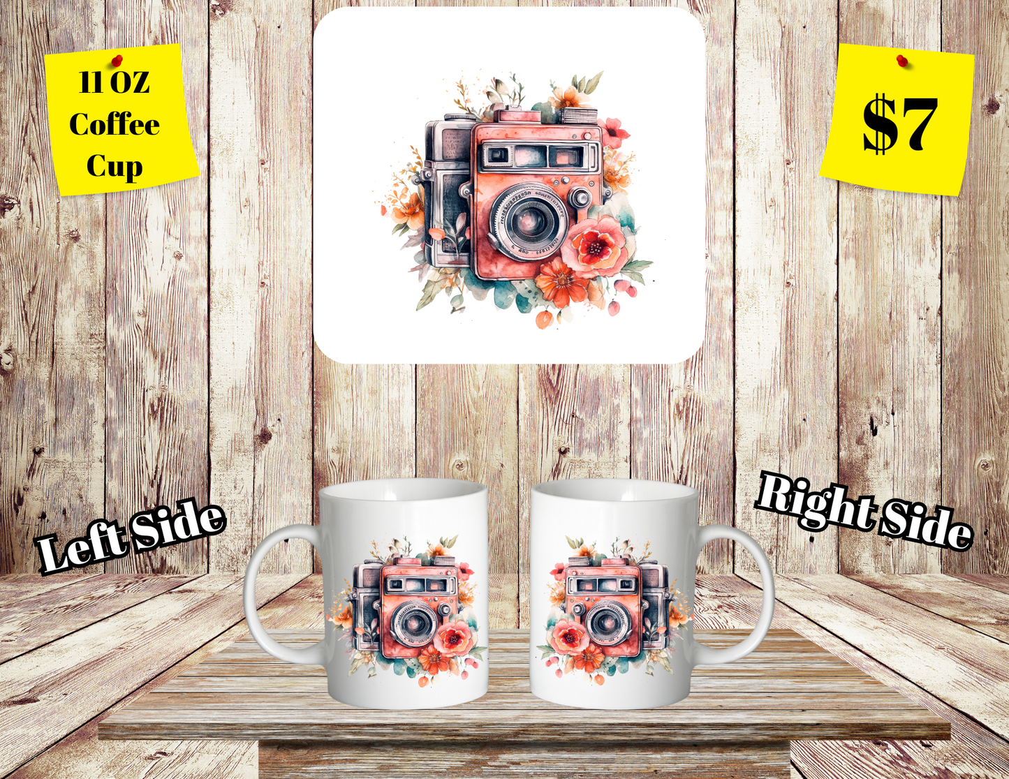 Classic SClassic Shutterbug Floral Coffee Cup Collectionhutterbug Floral Coffee Cup Collection