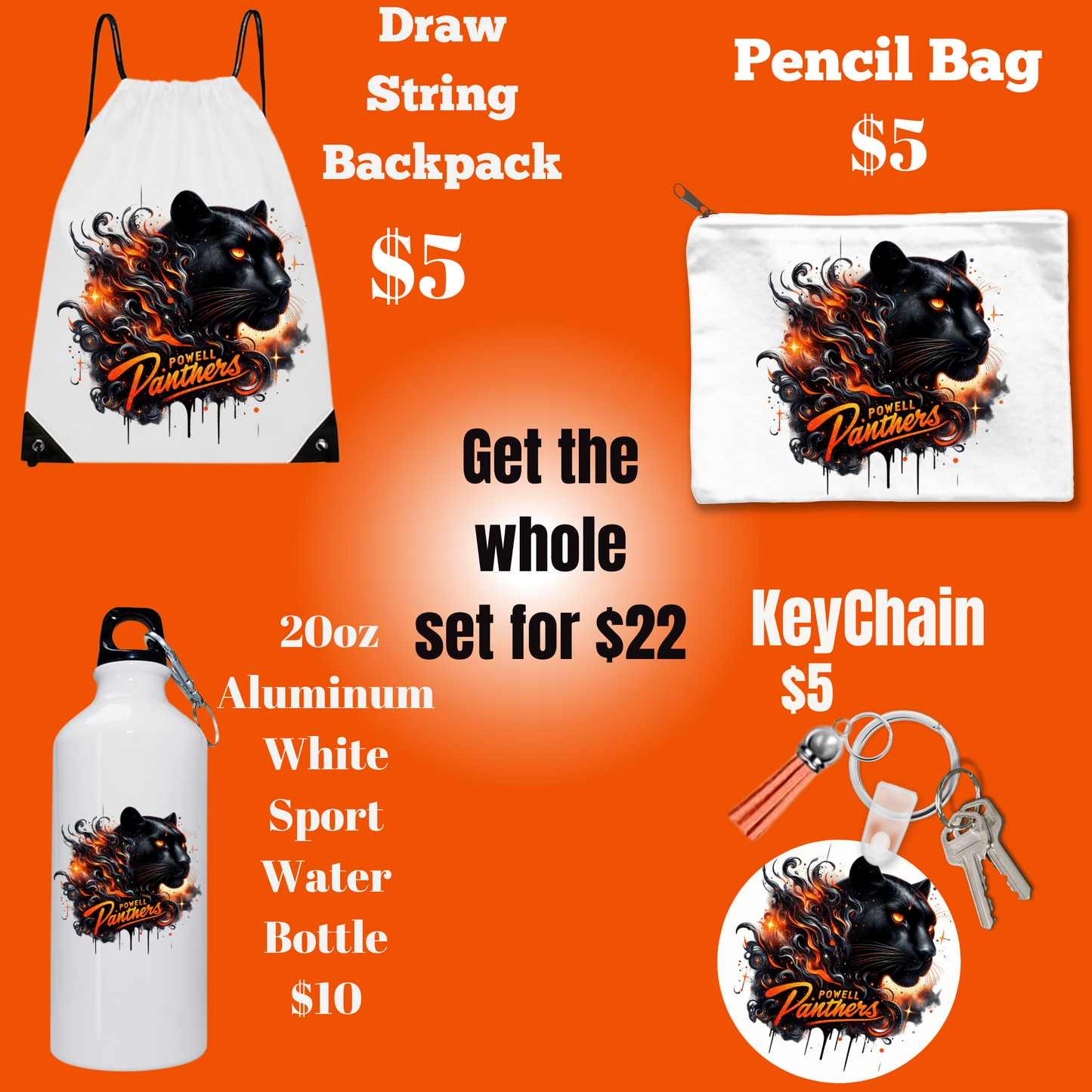 Powell Panthers Spirit Gear Set