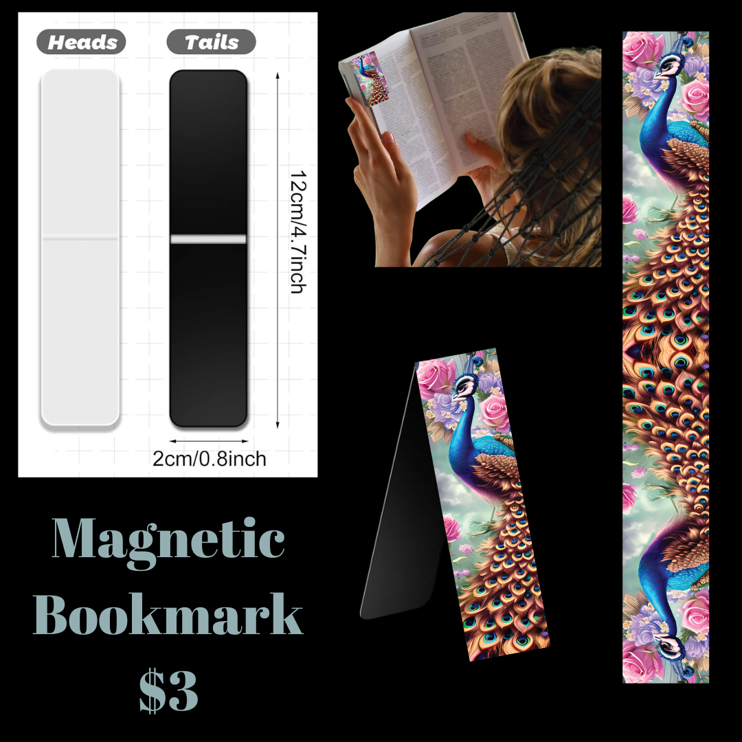 Peacock Magnet BookMarks