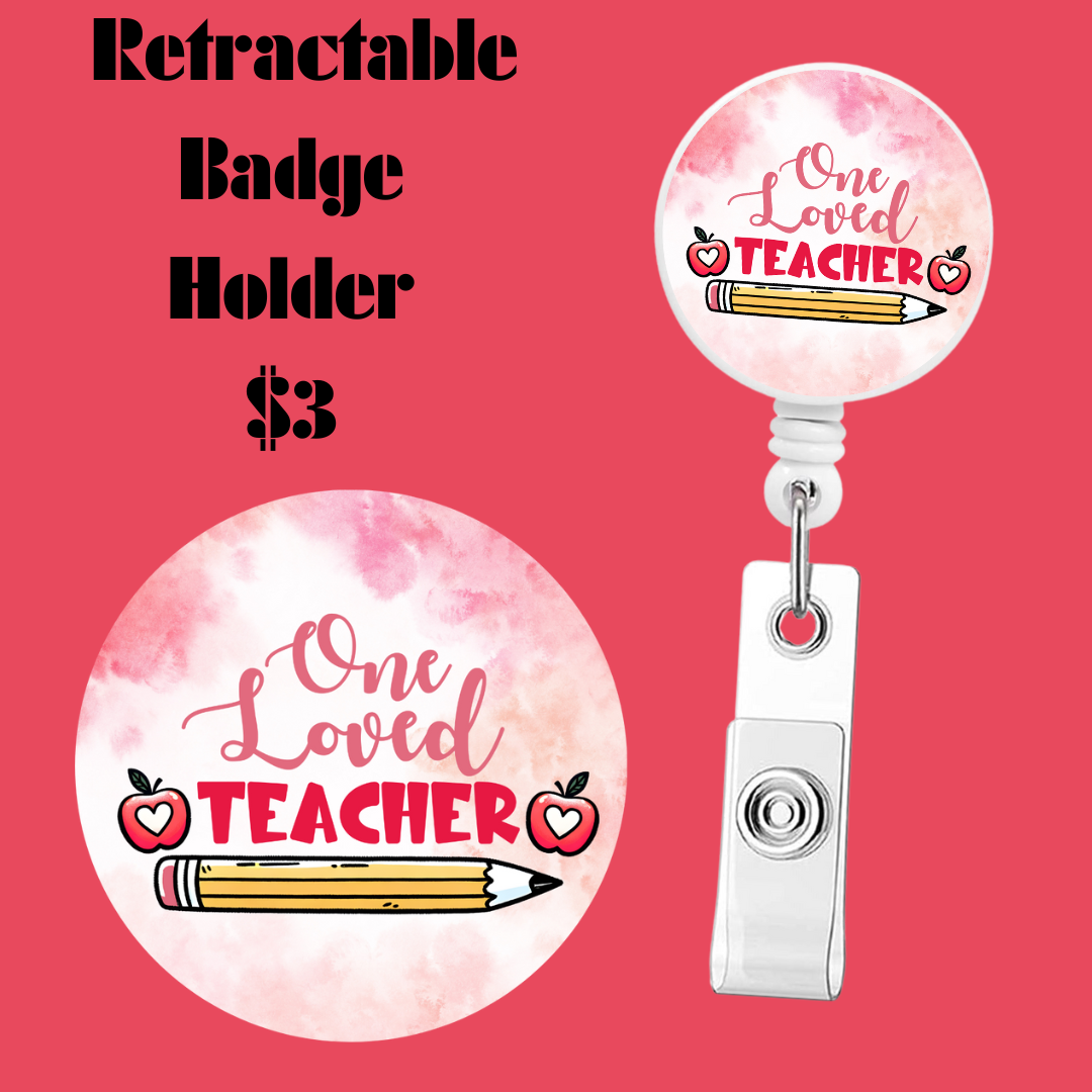 Charming Educator's Retractable Badge Collection