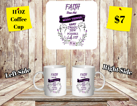 Inspirational Faith Quote Mugs
