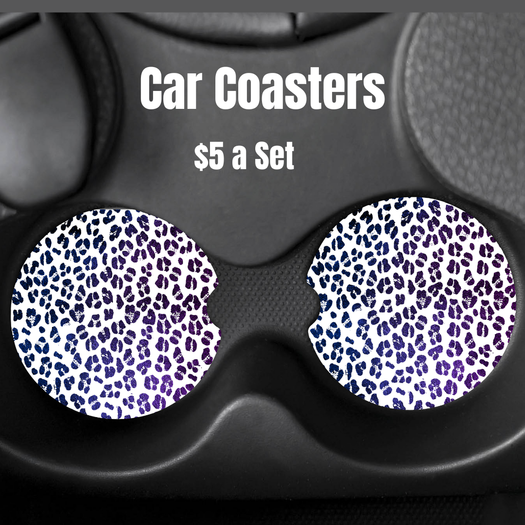 Kaleidoscope Dapples Car Coasters