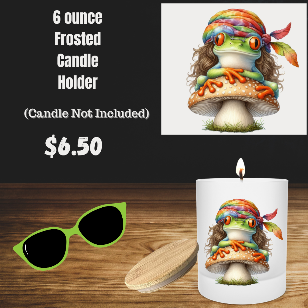 Hippie Hopper Frosted Candle Holder Series