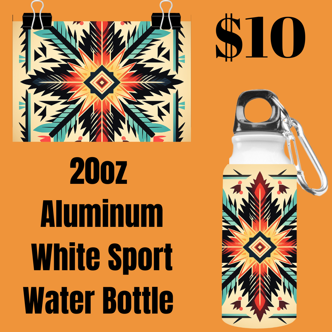 Aztec Elegance 20oz Aluminum Sport Water Bottle