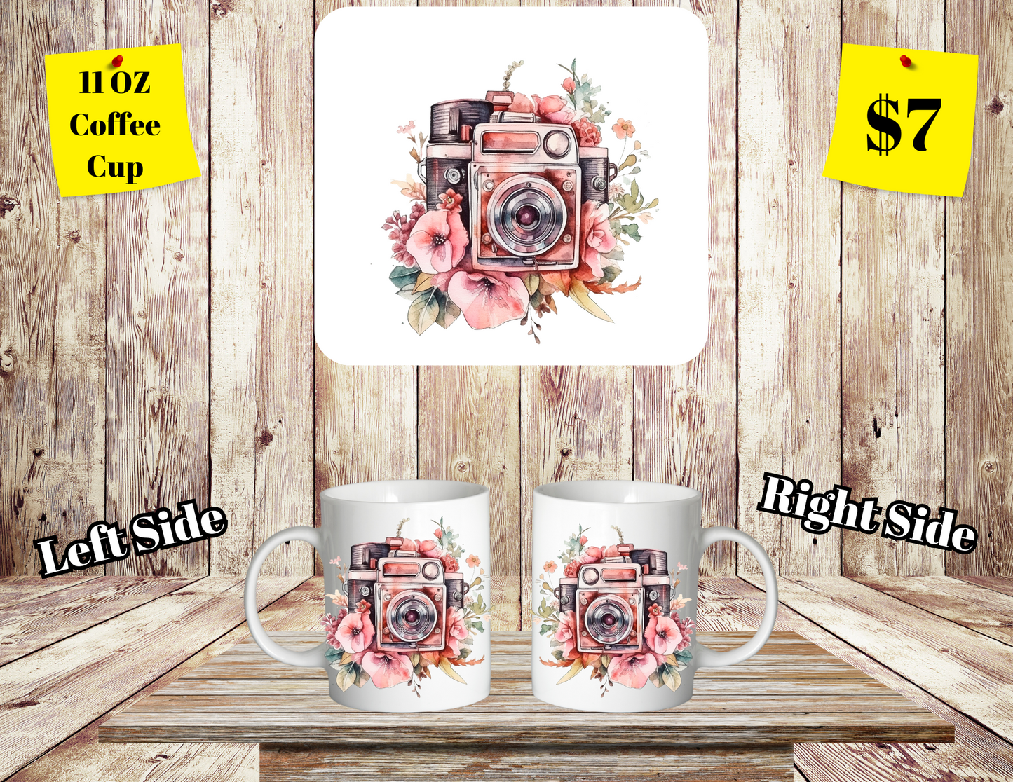 Classic SClassic Shutterbug Floral Coffee Cup Collectionhutterbug Floral Coffee Cup Collection