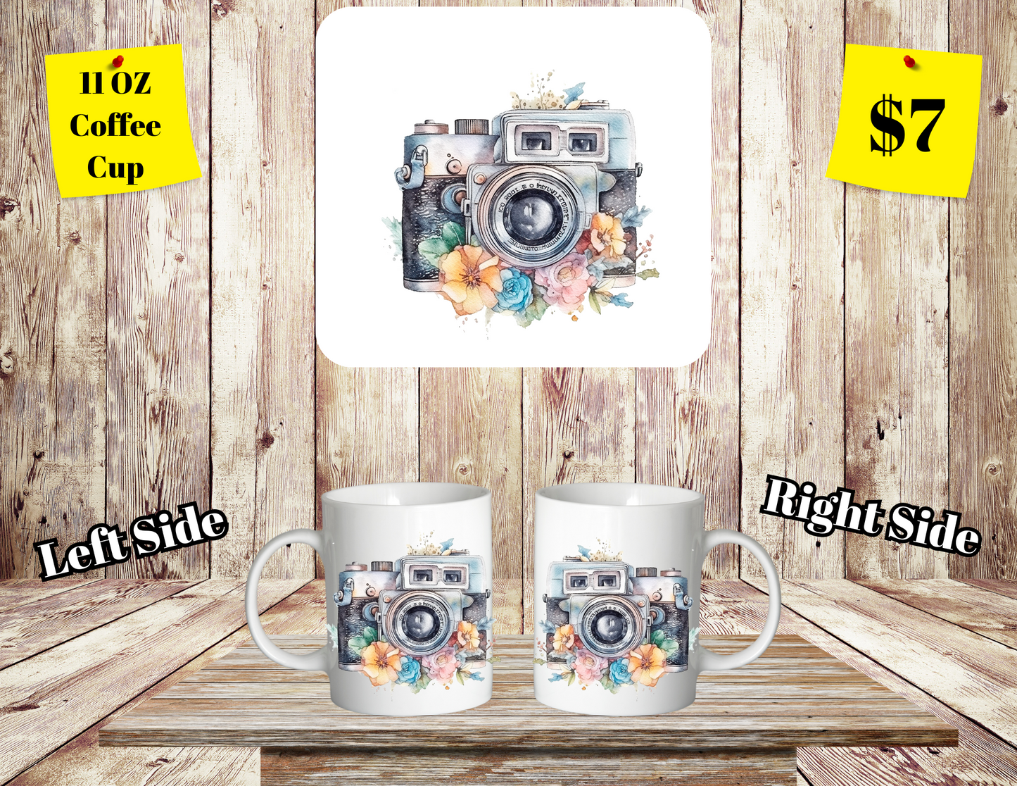 Classic SClassic Shutterbug Floral Coffee Cup Collectionhutterbug Floral Coffee Cup Collection