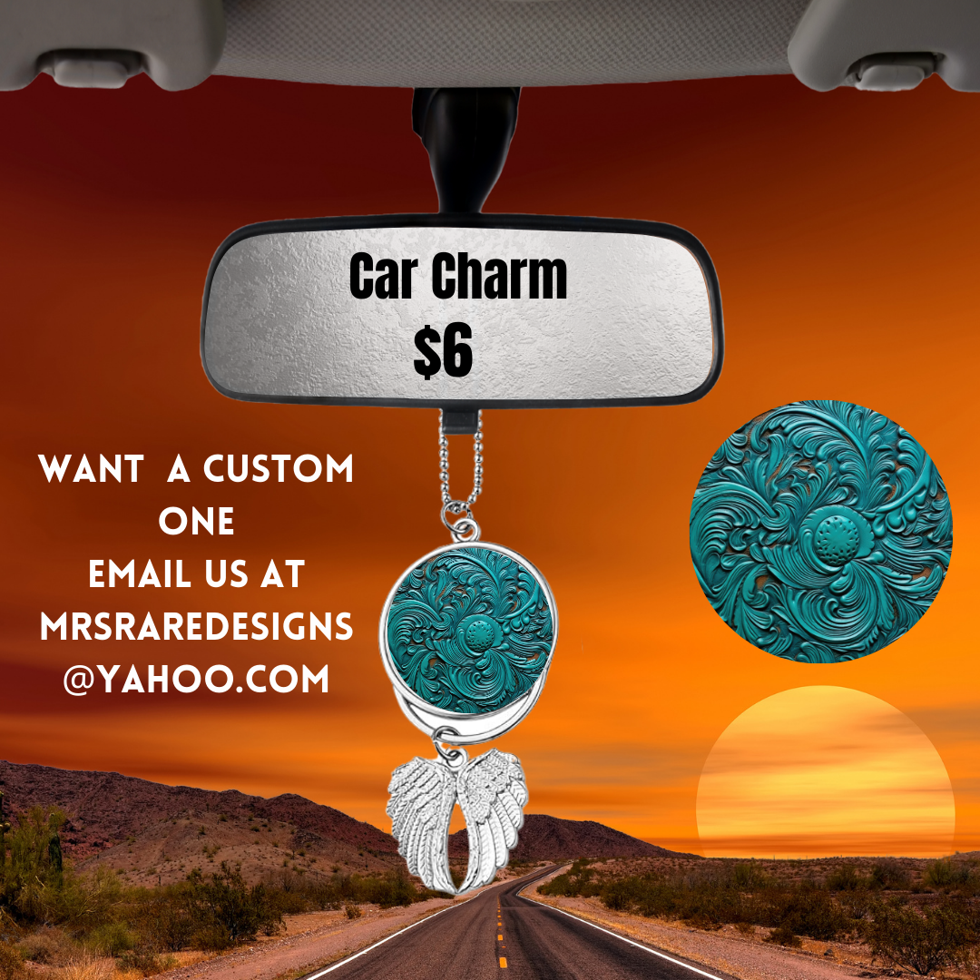 Turquoise Tranquility Car Charm Series