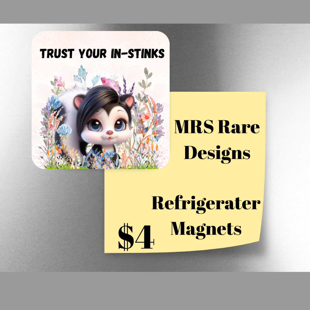 Inspirational Skunk Garden Magnets