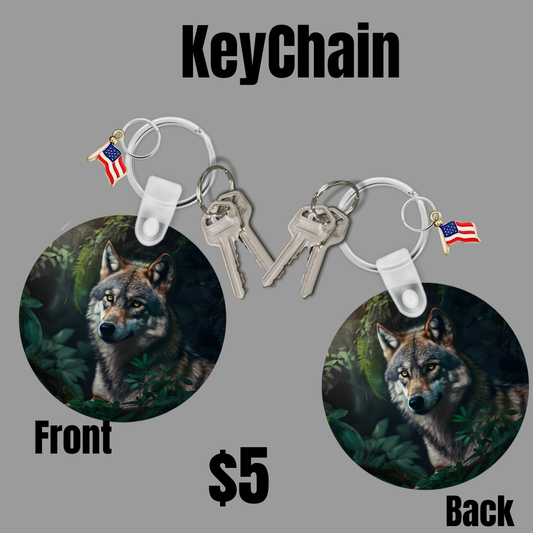 Wolf Keychains