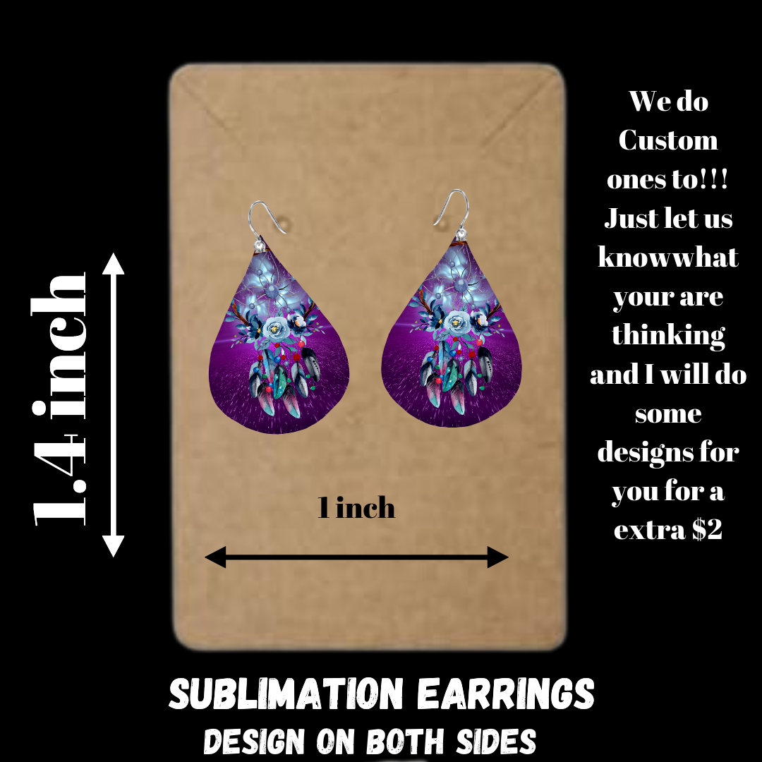 Dream Catcher Sublimated Earrings