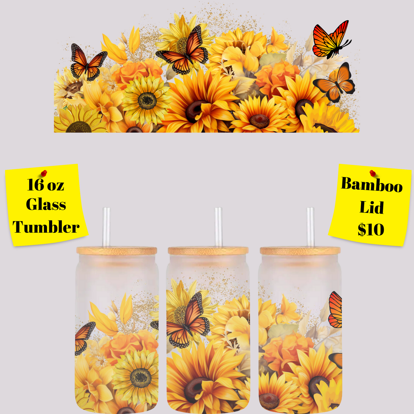 Enchanted Nature Glass Tumbler Collection