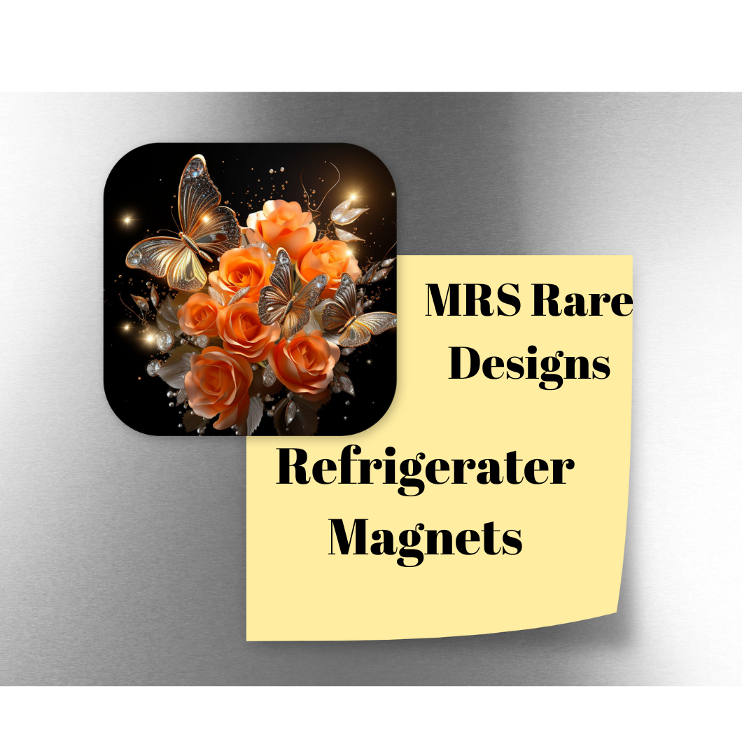 Butterflies and Roses Magnets