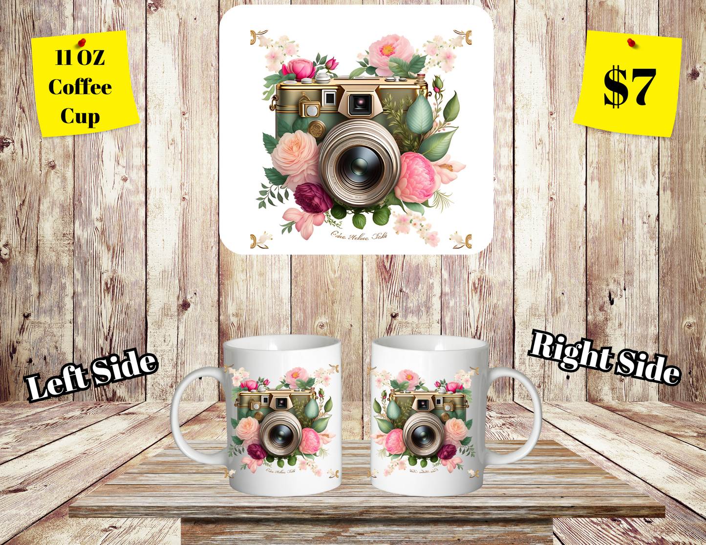 Classic SClassic Shutterbug Floral Coffee Cup Collectionhutterbug Floral Coffee Cup Collection