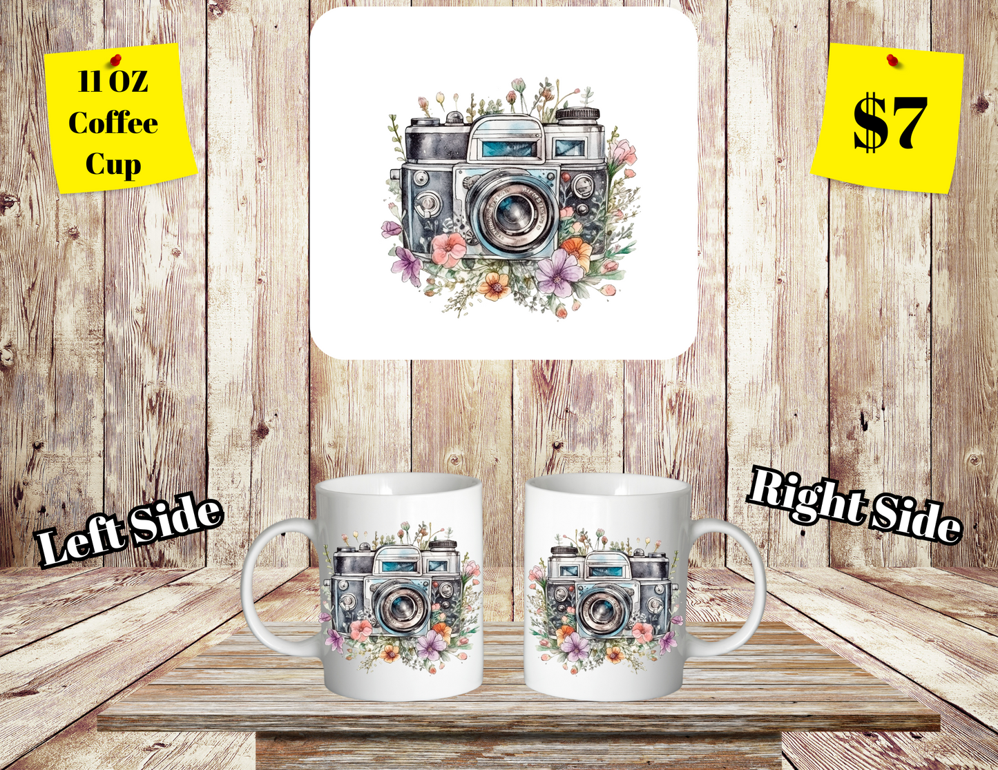 Classic SClassic Shutterbug Floral Coffee Cup Collectionhutterbug Floral Coffee Cup Collection