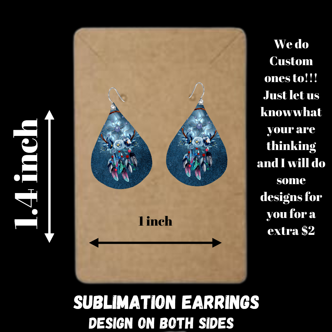 Dream Catcher Sublimated Earrings