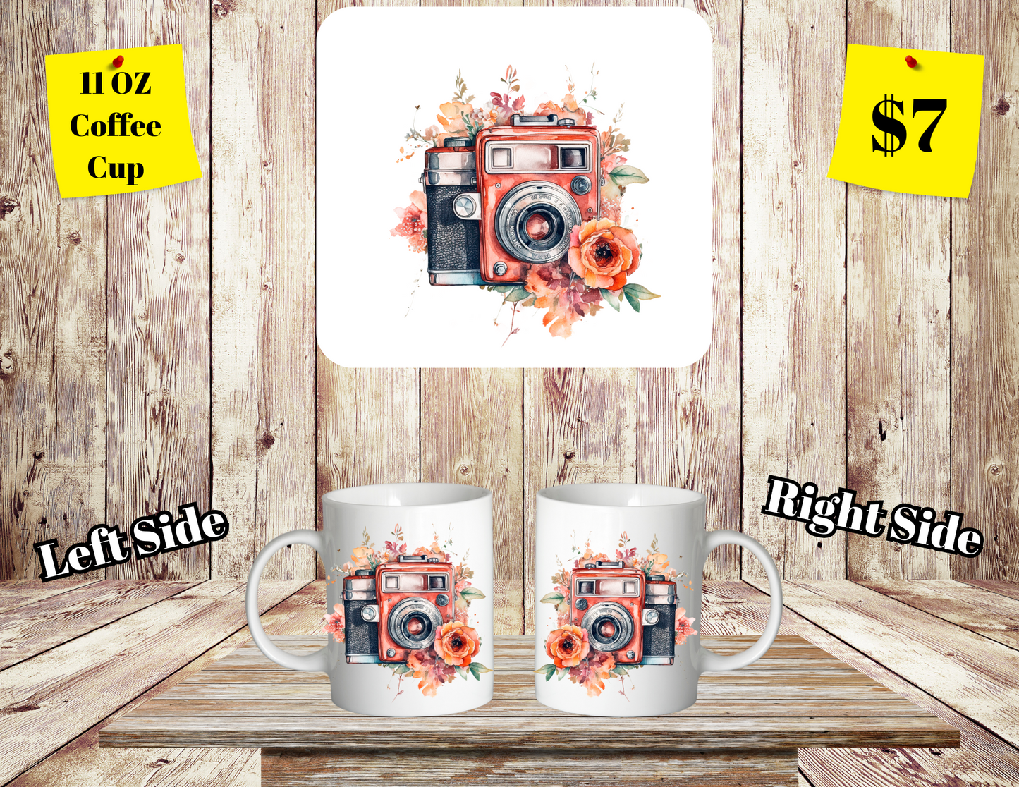 Classic SClassic Shutterbug Floral Coffee Cup Collectionhutterbug Floral Coffee Cup Collection