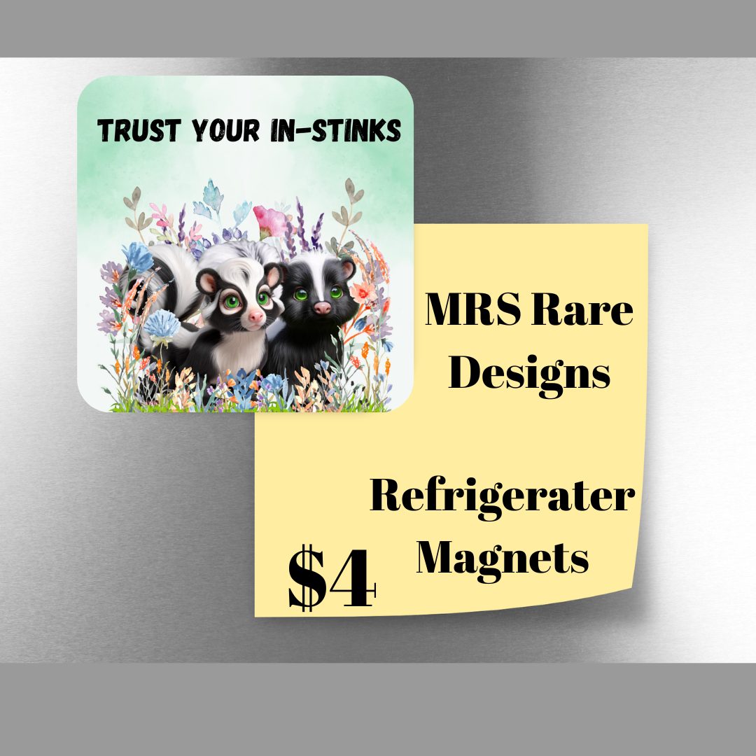 Inspirational Skunk Garden Magnets