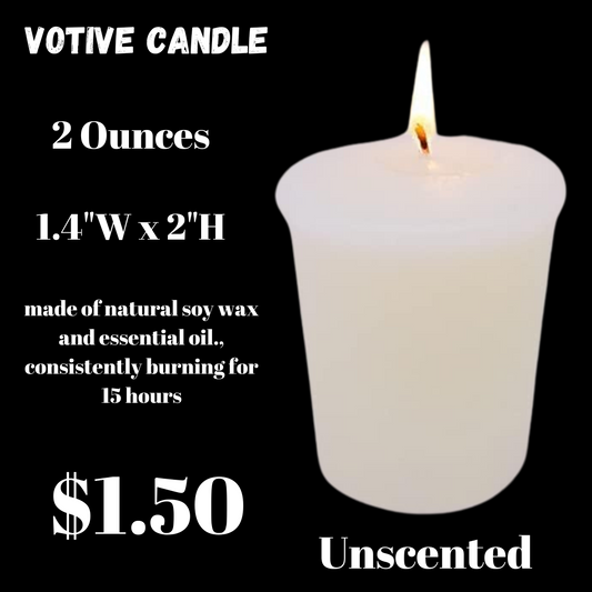 Pure Serenity Unscented Votive Candle